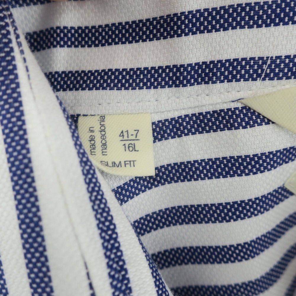 SuitSupply Egyptian Cotton Button Up Dress‎ Shirt Mens 41-7 / 16L - Picture 7 of 8
